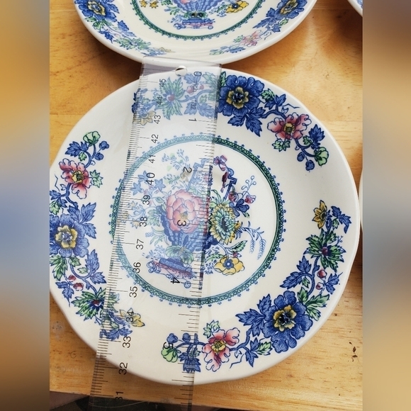 Franciscan STRATHMORE BLUE Salad/Rice Plates Dishes ENGLAND SET OF 10 - Picture 10 of 16
